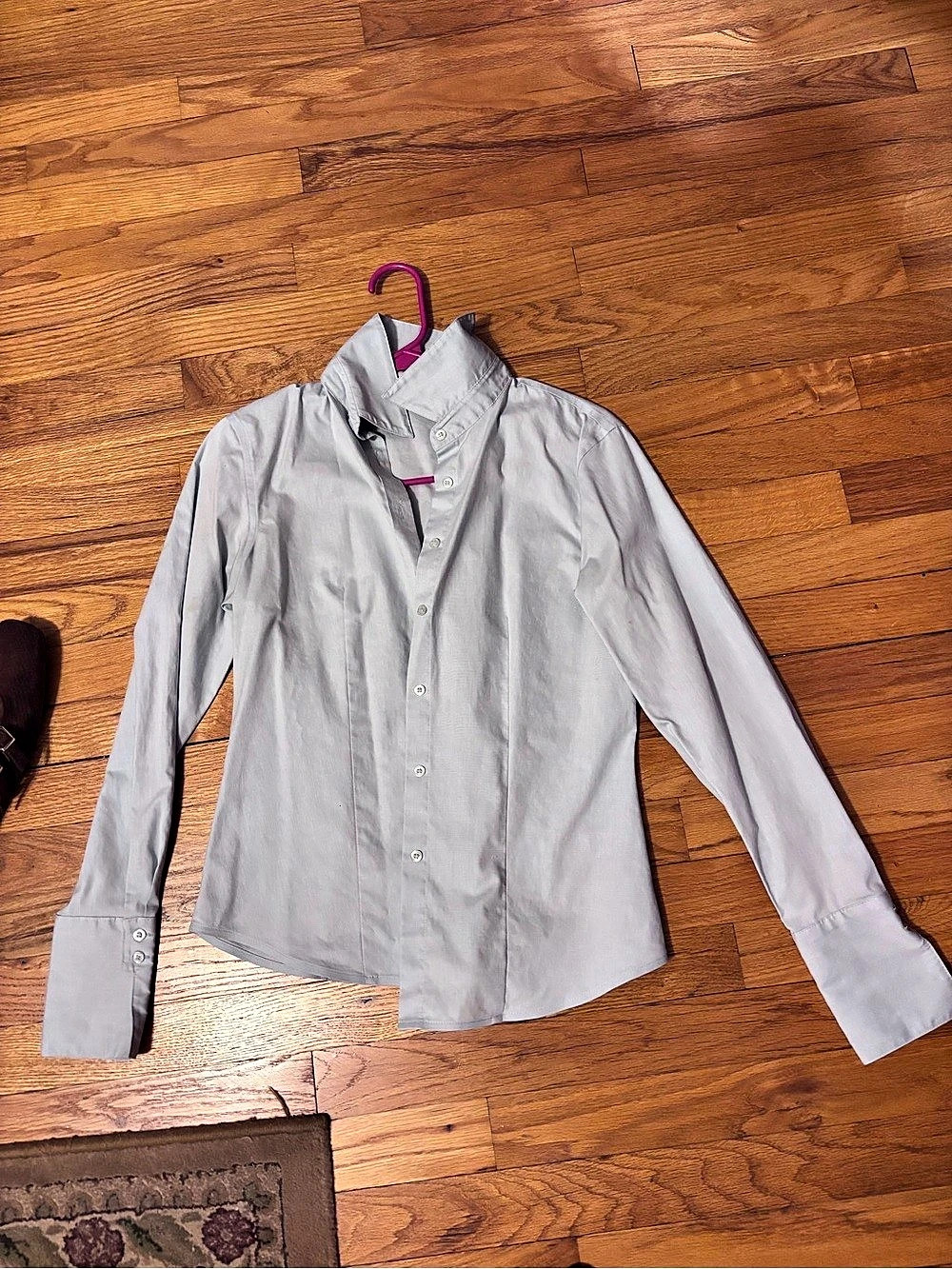 Calvin Klein Non-Iron Essential Fit Button-Down Shirt Blue Size 2